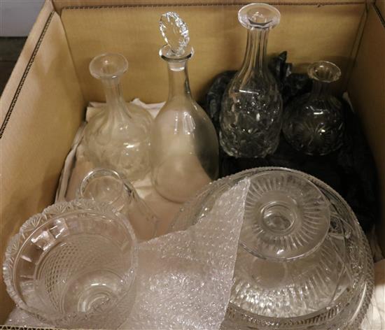 Decanters & glass bowls